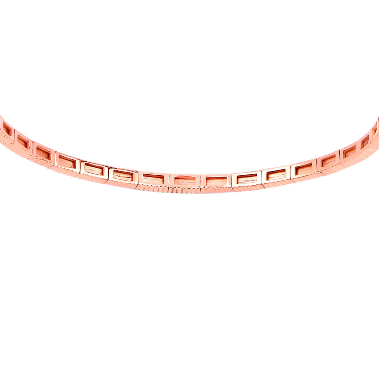Morganite Bangle Bracelet With Diamonds 2.02 Carats 14K Rose Gold