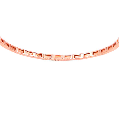 Morganite Bangle Bracelet With Diamonds 2.02 Carats 14K Rose Gold