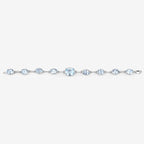 Blue Topaz Bracelet 20.6 Carats Sterling Silver