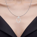Diamond Heart Pendant 0.12 Carats Sterling Silver