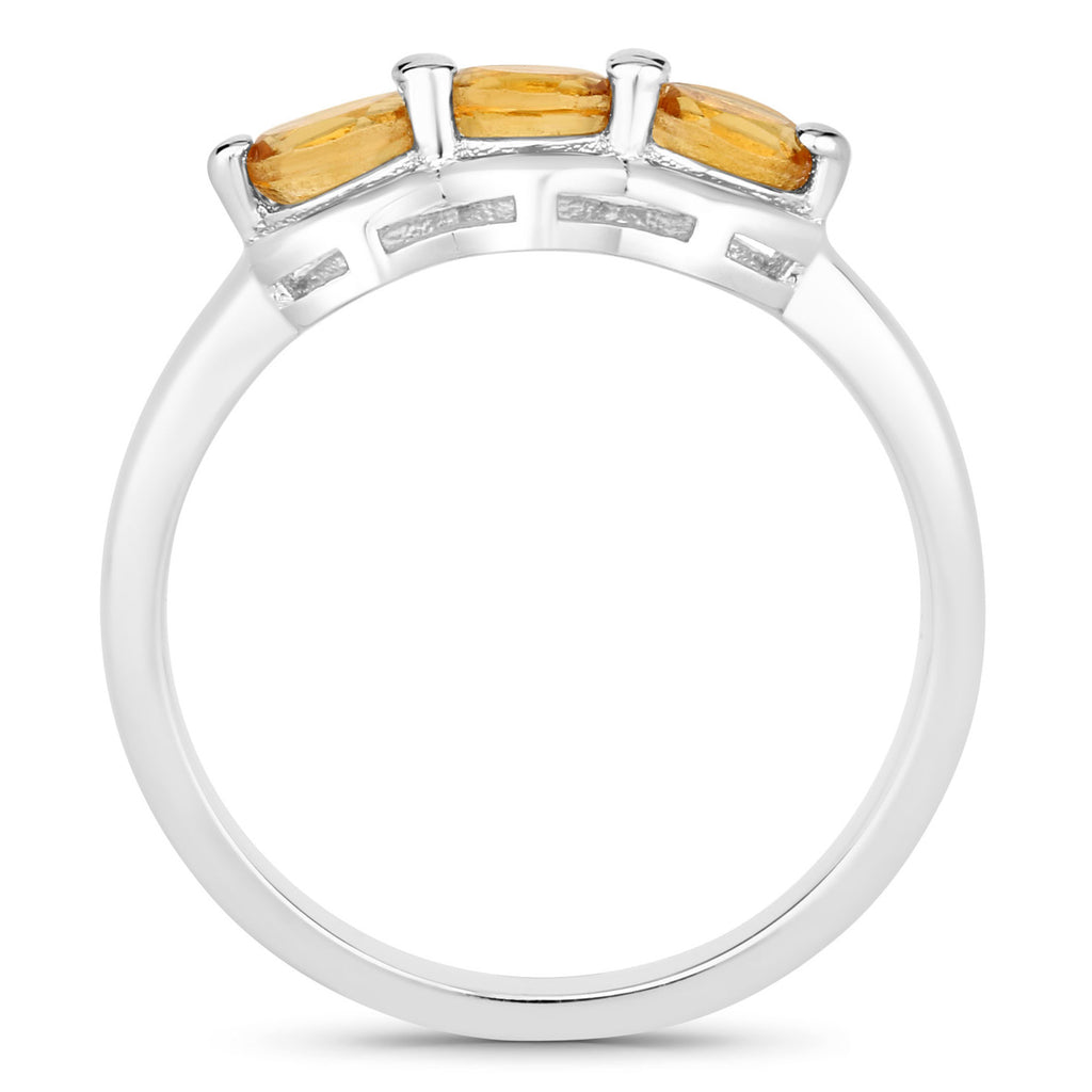 Citrine Ring 0.46 Carats Sterling Silver