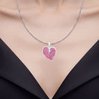 Ruby Pendant 4.98 Carats Sterling Silver