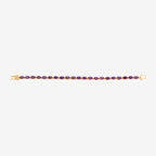 Amethyst Tennis Bracelet 7.96 Carats Gold Plated Silver