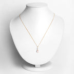 Natural Opal Pendant With Diamonds 0.5 Carats 10K Yellow Gold