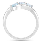 Blue Topaz Ring 0.94 Carats Sterling Silver