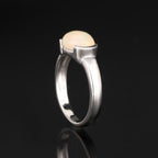 Natural Ethiopian Opal Ring 1.69 Carats Sterling Silver