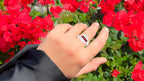 Natural Red Garnet Bypass Ring 0.75 Carats Sterling Silver