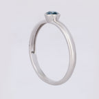 Blue Diamond Ring 0.25 Carats 9K White Gold