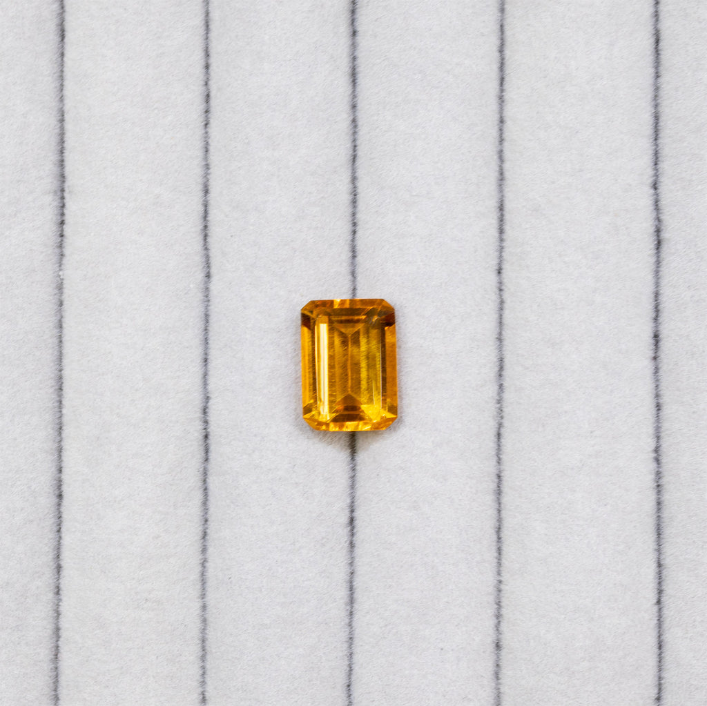 Natural Citrine 6.83 Carat Emerald Cut Loose Gemstone