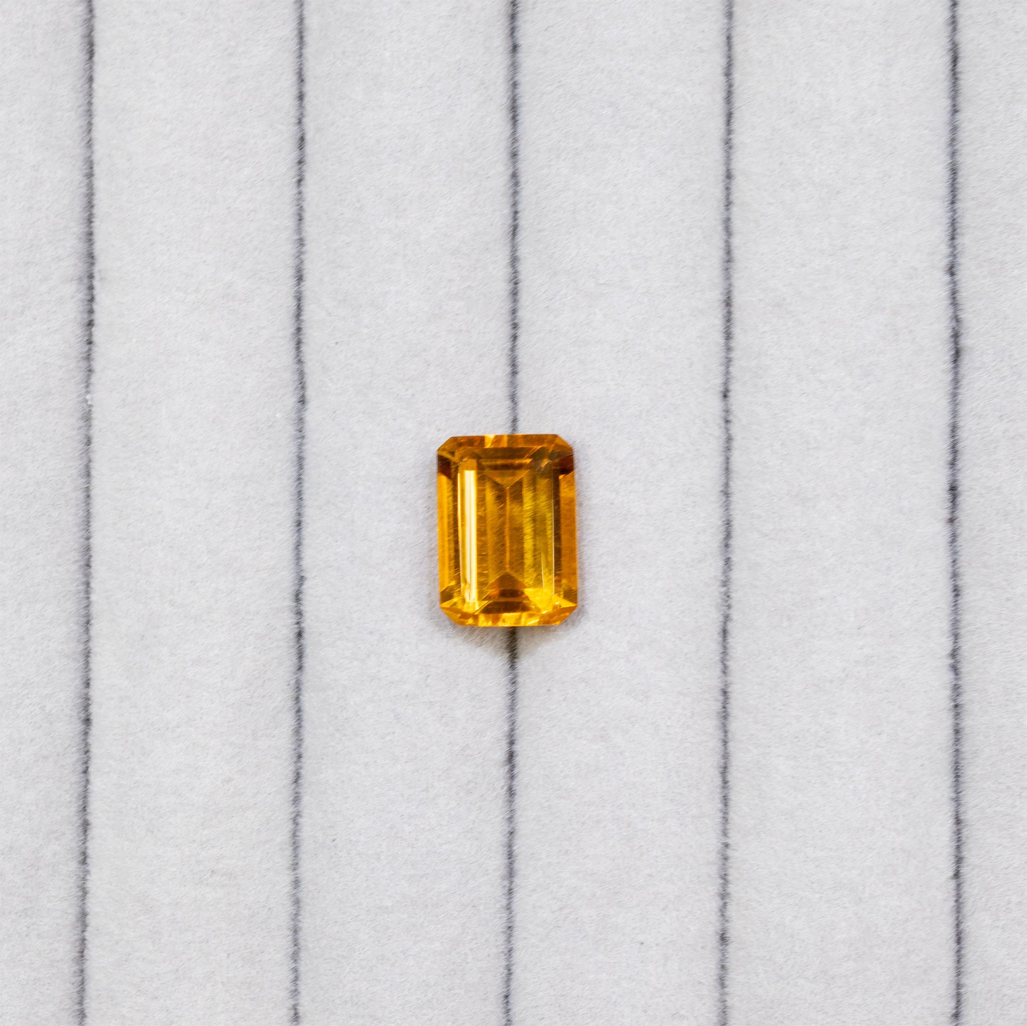 Natural Citrine 6.83 Carat Emerald Cut Loose Gemstone