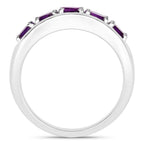 Amethyst Ring 0.78 Carats Sterling Silver
