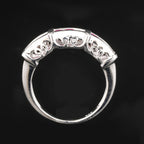 Natural Pink Sapphire Ring 1.08 Carats Sterling Silver