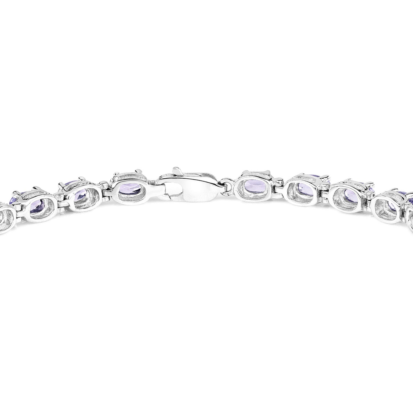 Tanzanite Tennis Bracelet 6 Carats Sterling Silver