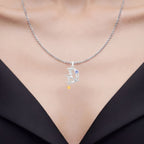 Tanzanite Witch Pendant 0.18 Carats Sterling Silver