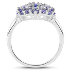 Tanzanite Ring 2.28 Carats Sterling Silver
