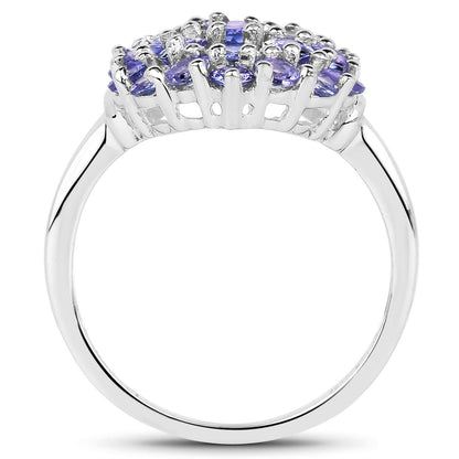 Tanzanite Ring 2.28 Carats Sterling Silver