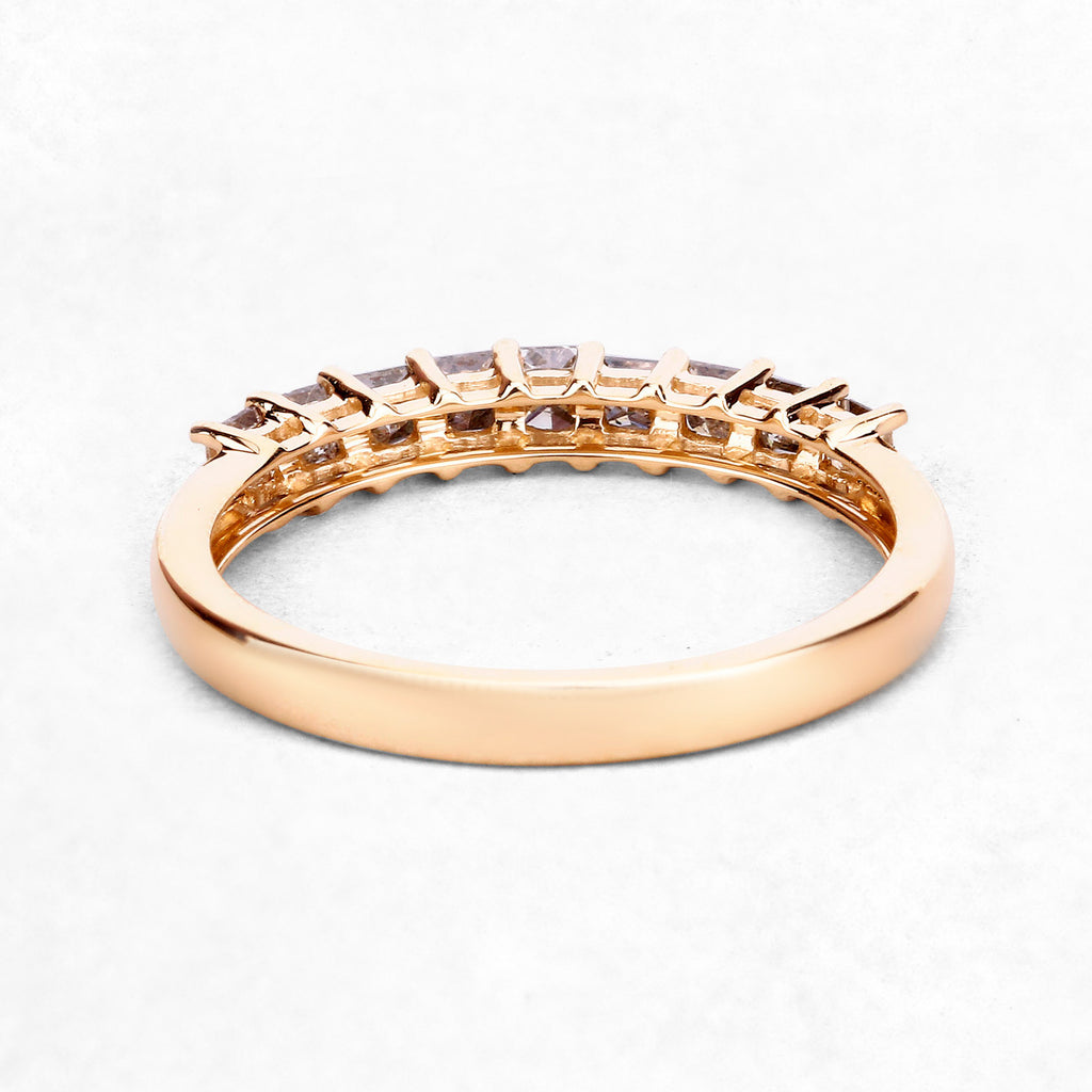 Champagne Diamond Ring 0.48 Carats 14K Yellow Gold