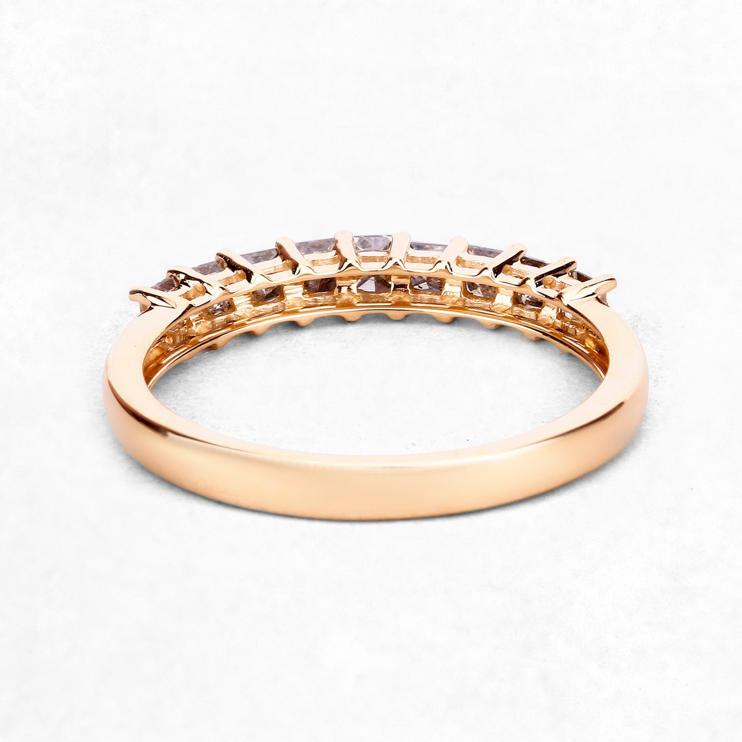 Champagne Diamond Ring 0.48 Carats 14K Yellow Gold