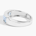 Blue Topaz Ring 0.94 Carats Sterling Silver