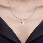 Amethyst Witch Pendant 0.24 Carats Sterling Silver