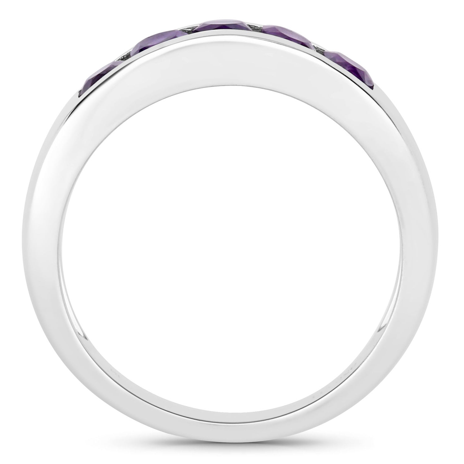 Amethyst Ring 0.78 Carats Sterling Silver