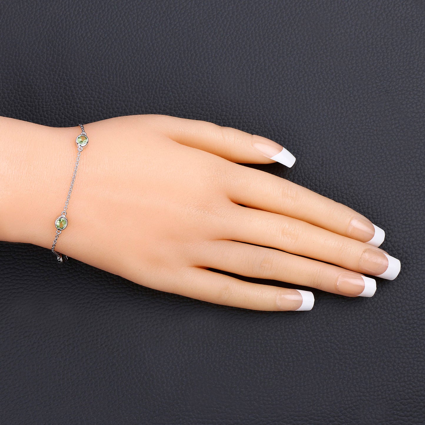Peridot Bracelet 1.74 Carats Sterling Silver