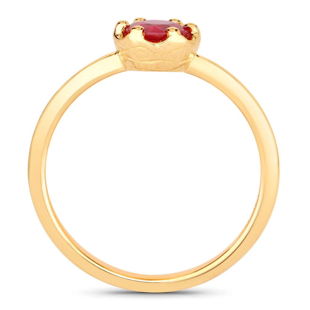 Ruby Ring 0.48 Carats 14K Yellow Gold