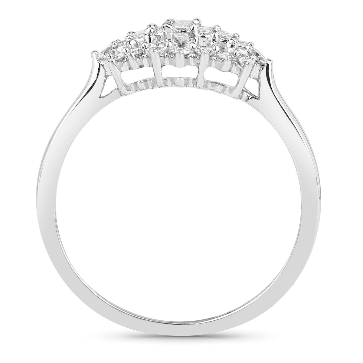 Diamond Ring 0.26 Carats 14K White Gold