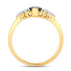 Blue Sapphire Ring With Diamonds 1.44 Carats 14K Yellow Gold