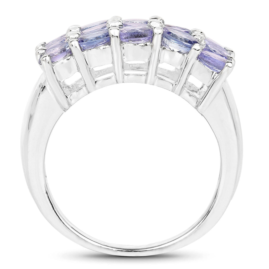 Tanzanite Ring 2.54 Carats Sterling Silver