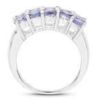 Tanzanite Ring 2.54 Carats Sterling Silver