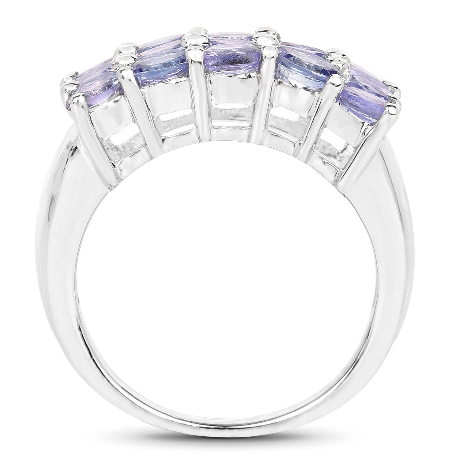 Tanzanite Ring 2.54 Carats Sterling Silver