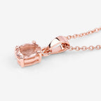 Morganite Pendant 0.68 Carats Gold Plated Silver