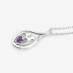 Amethyst Mom Pendant 0.14 Carats Sterling Silver