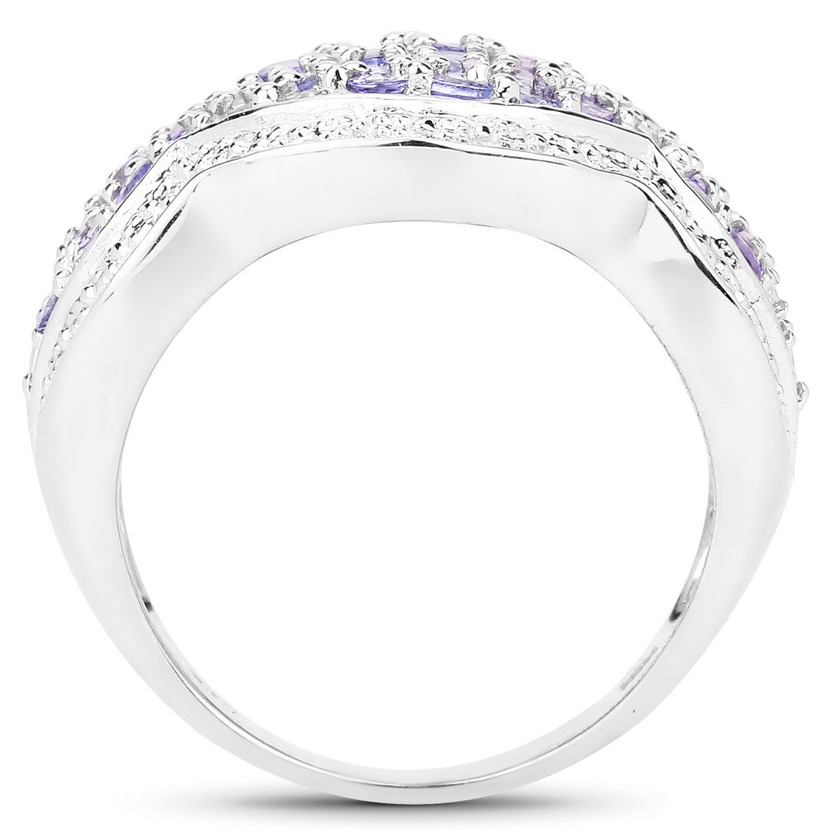 Tanzanite Ring 1.68 Carats Sterling Silver