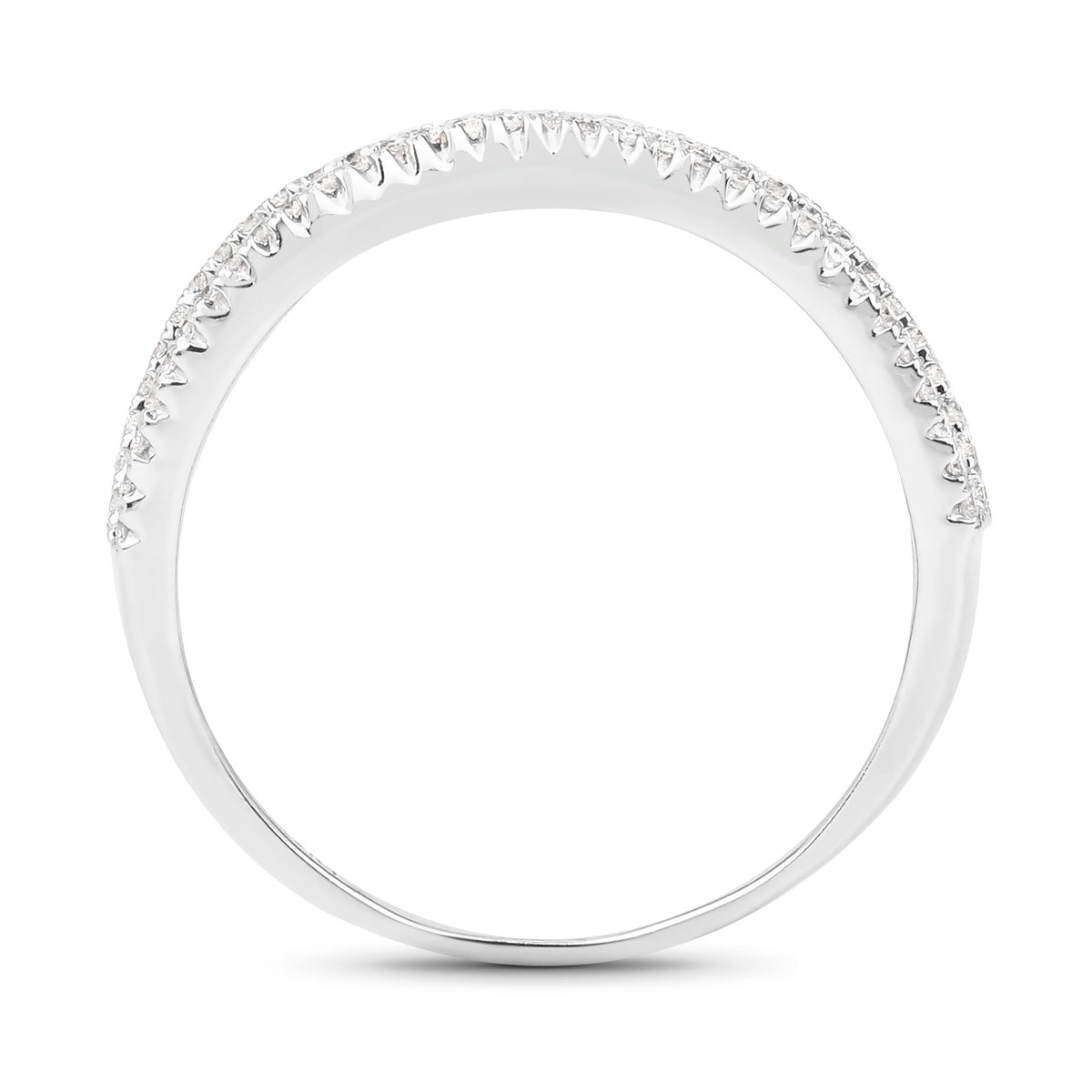 Diamond Ring 0.44 Carats 14K White Gold