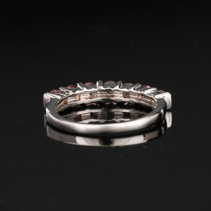 Natural Pink Tourmaline Ring 1.26 Carats Sterling Silver