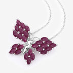 Ruby Pendant 3.1 Carats Sterling Silver