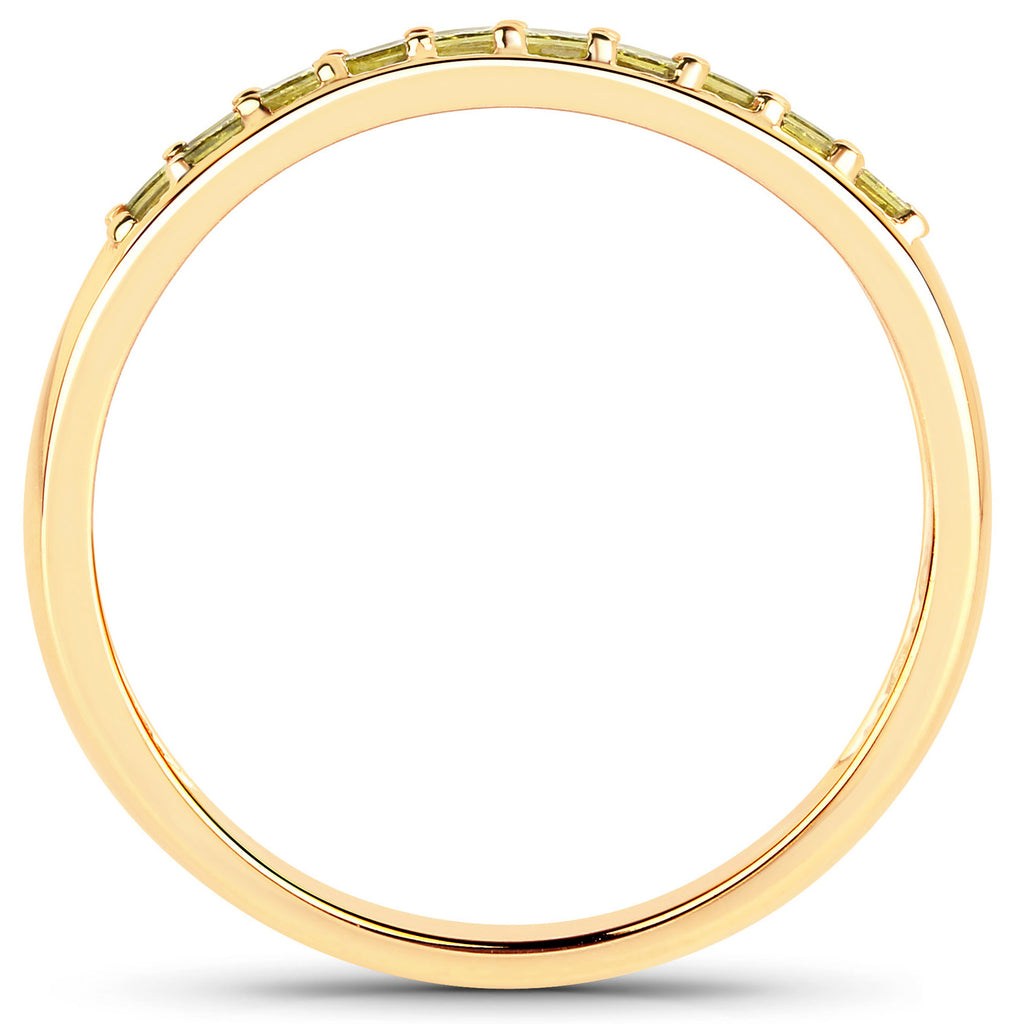 Yellow Diamond Ring 0.26 Carats 14K Yellow Gold