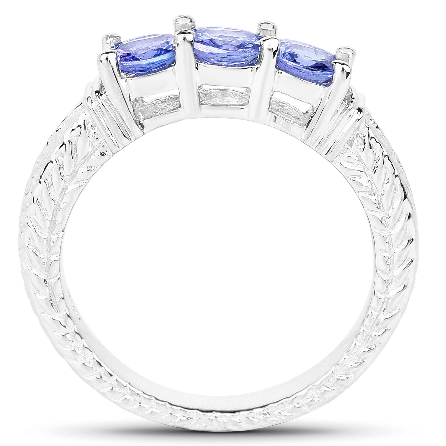 Tanzanite Ring 1.1 Carats Sterling Silver