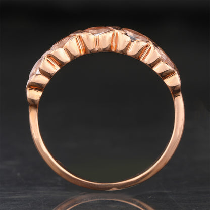 Morganite Ring 0.75 Carats 9K Rose Gold