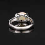 Natural Ethiopian Opal Ring 1.69 Carats Sterling Silver