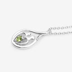Peridot Mom Pendant 0.14 Carats Sterling Silver