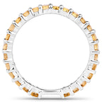 Citrine Ring 0.8 Carats Sterling Silver