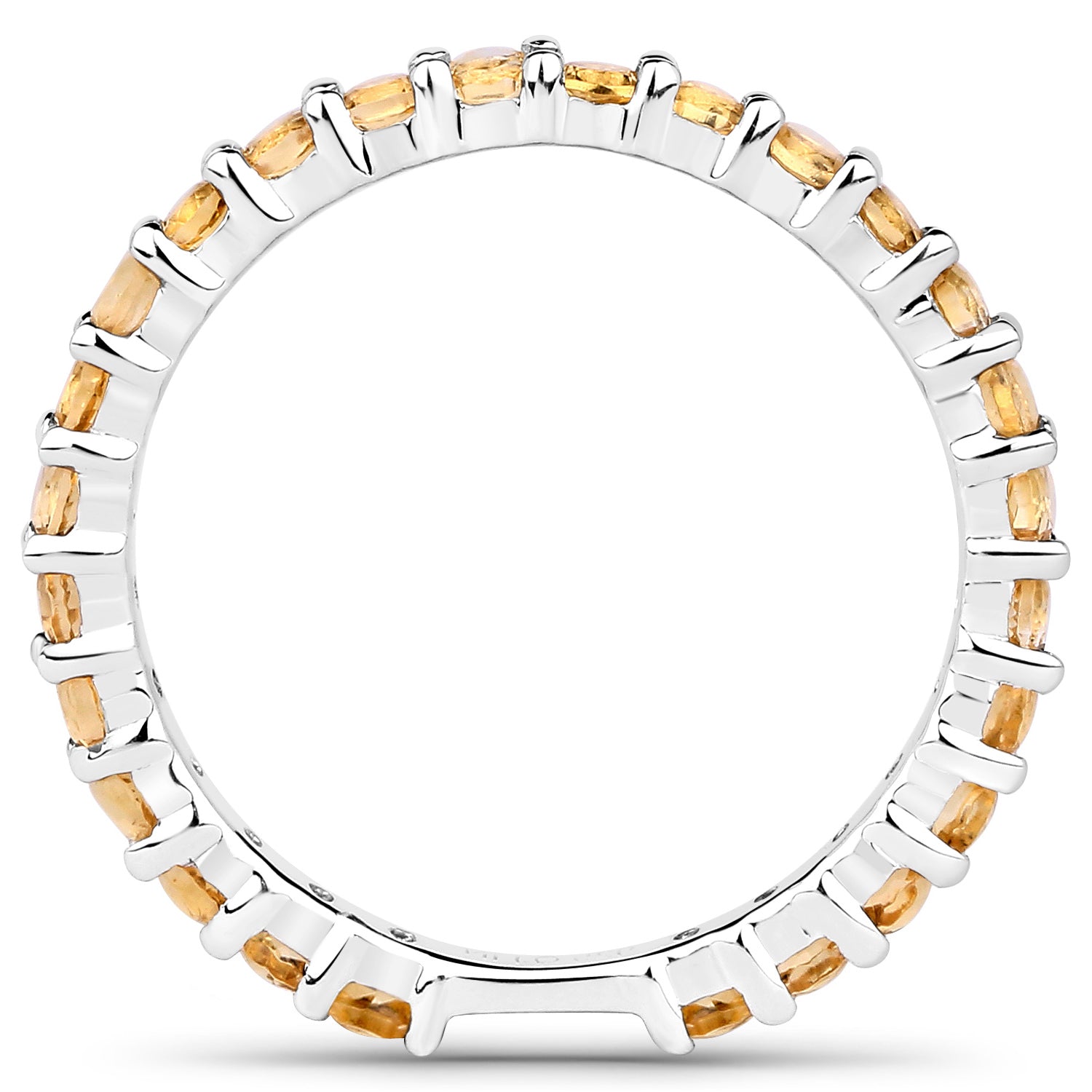 Citrine Ring 0.8 Carats Sterling Silver