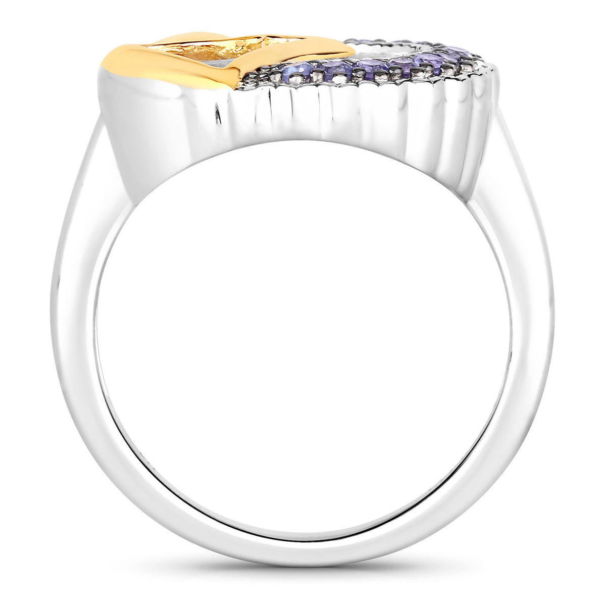 Tanzanite Mom Ring 0.26 Carats Sterling Silver