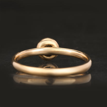 Light Brown Diamond Ring 0.33 Carats 9K Yellow Gold