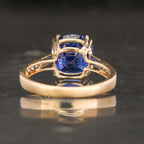 Kyanite Ring With Diamonds 4.92 Carats 9K Yellow Gold