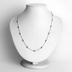 Tanzanite Necklace 1.78 Carats Sterling Silver