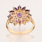 Amethyst Ring 2.53 Carats 9K Yellow Gold